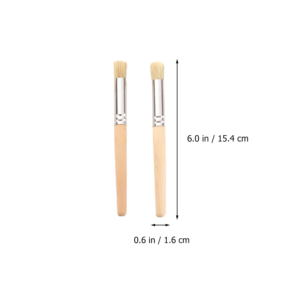 ชุดแปรงทาสีน้ำมัน 6 ชิ้น ด้ามจับตามหลักสรีรศาสตร์ สำหรับสีน้ำ สีอะคริลิก งานศิลปะบนผนัง งานโฆษณา อุปกรณ์ศิลปะ แปรงทาสีน้ำมัน ขนแปรง