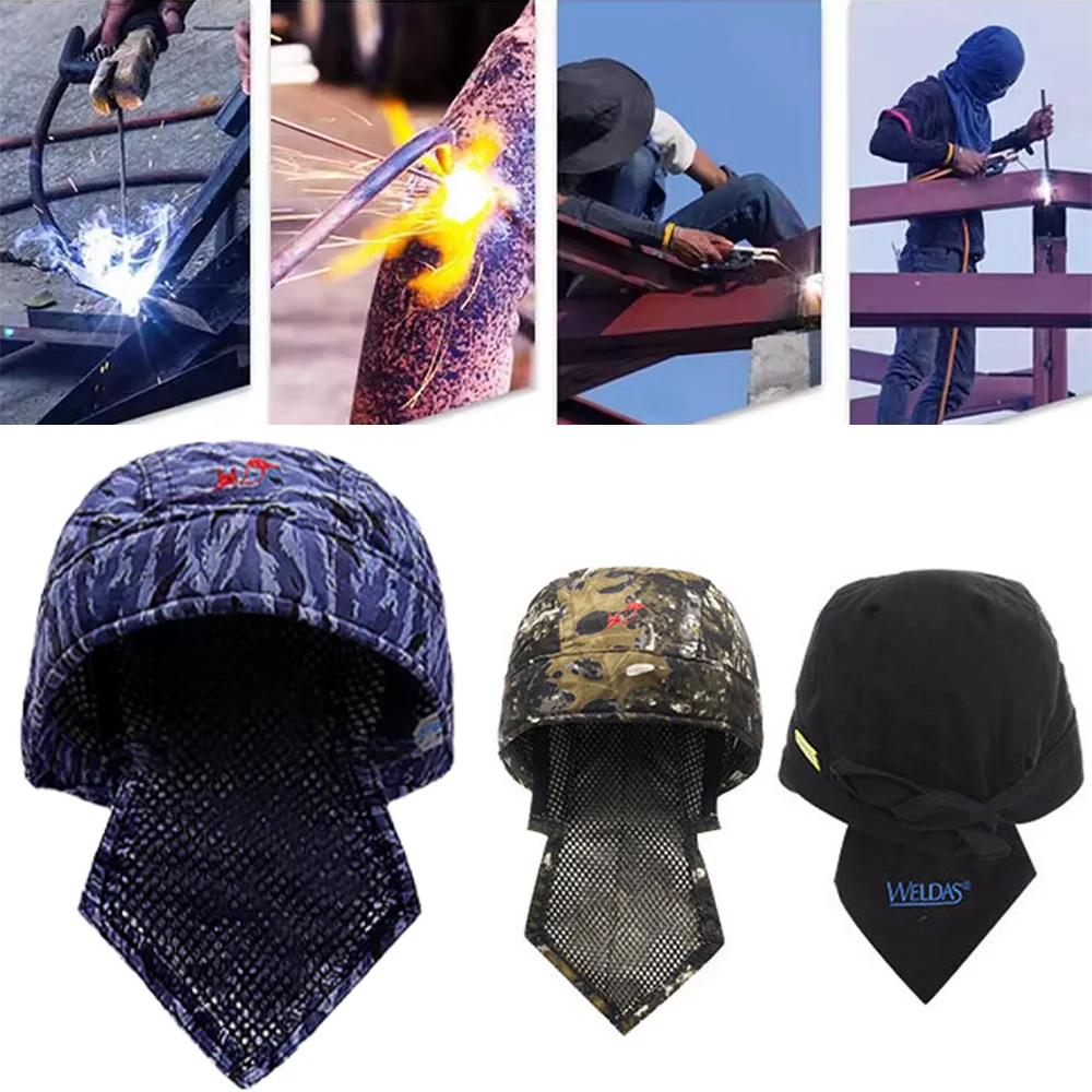 

Fireproof Welding Headgear Breathable Anti Splash Welder Cap Industrial Grade Welding Shield Safety Helmet Anti-spark Headgear