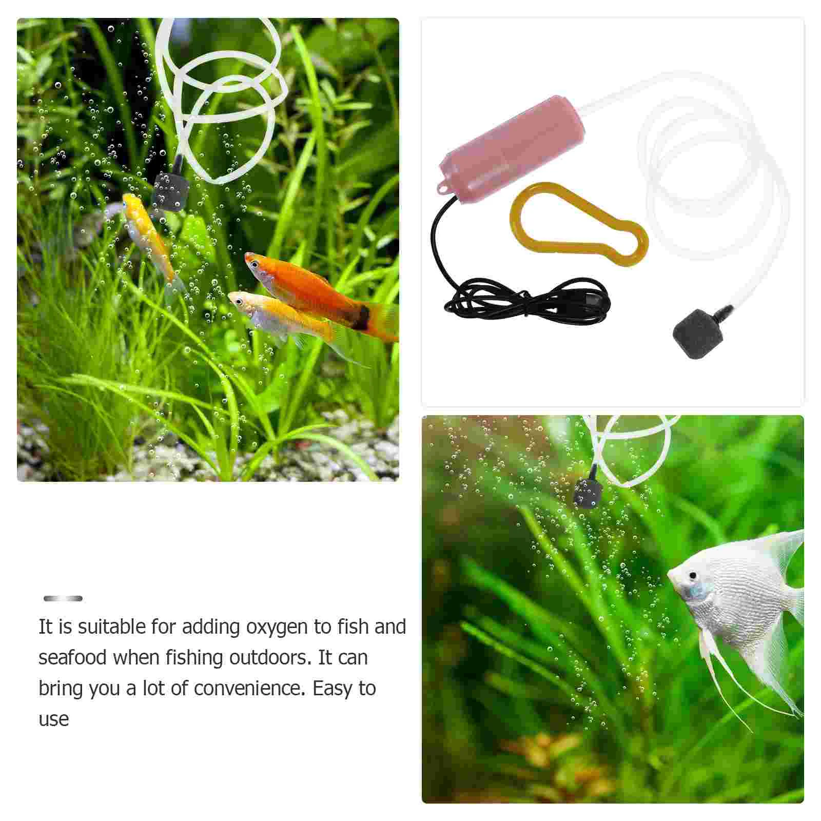 Air Pump for Aquarium Silent Aerator USB Oxygen Portable Compressor Mini Fish Tanks