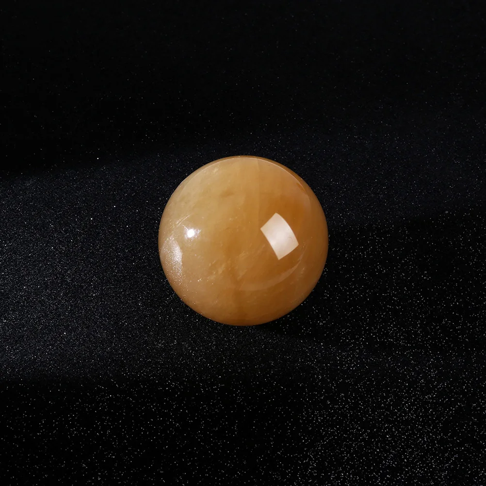

6Cm Orange Polished Crystal Ball Feng Shui Decoration Desktop Ornament Home Office Decor Meditation Divination Gift Crystal Ball