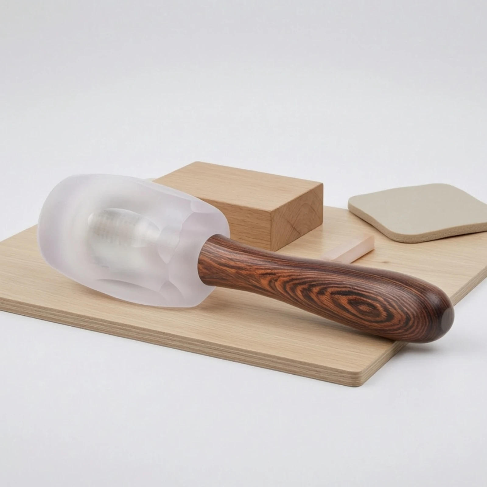 Hammer with Polycarbonate Head Compact Woodworking Hammer Woodworking Mallet Gentle Controlled for Woodworkers, Carpentry