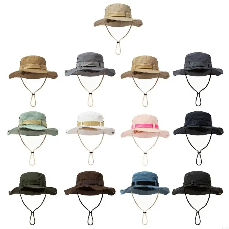 

F3KC Шляпа от солнца с широкими полями, легкая складная для походов на открытом воздухе, рыбалки, пляжного отдыха