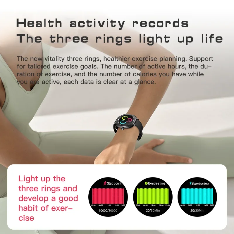 YTOM 2025 HW ONE 1.28 بوصة ساعة ذكية ساعة ذكية مستديرة للرجال والنساء ساعة لطيفة مع 2 حزام ساعة شعبية مع CHAT GPT