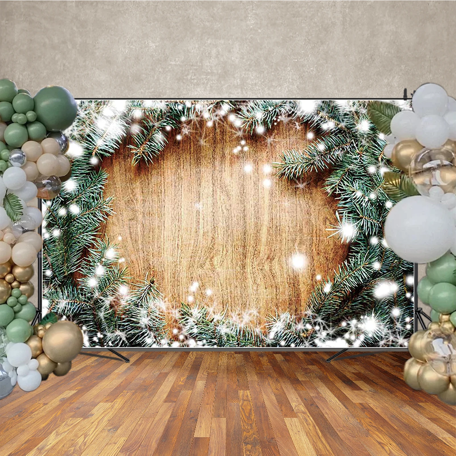 MOON.QG – arrière-plan joyeux noël, cadeaux alimentaires, arrière-plan de pin pour photographies, accessoires de photographie, Festival bébé Photozone