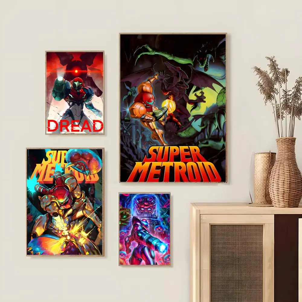 Metroid Prime Anime Poster Bedroom living room study & beyond self adhesive decor + perfect gift view 5