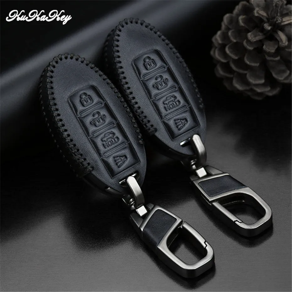 Car Key Case Cover Protective Key Shell Skin Bag For Nissan Qashqai Juke Note Almera Teana Tiida Murano Pathfinder Infiniti Q50