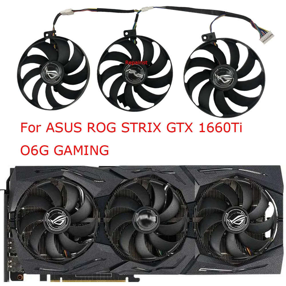 T129215SU,7Pin VGA Card Fan,For ASUS ROG-STRIX-RTX2080S-O8G-GAMING,ROG STRIX RTX 2080 Ti GAMING,ROG-STRIX-GTX1660TI-O6G