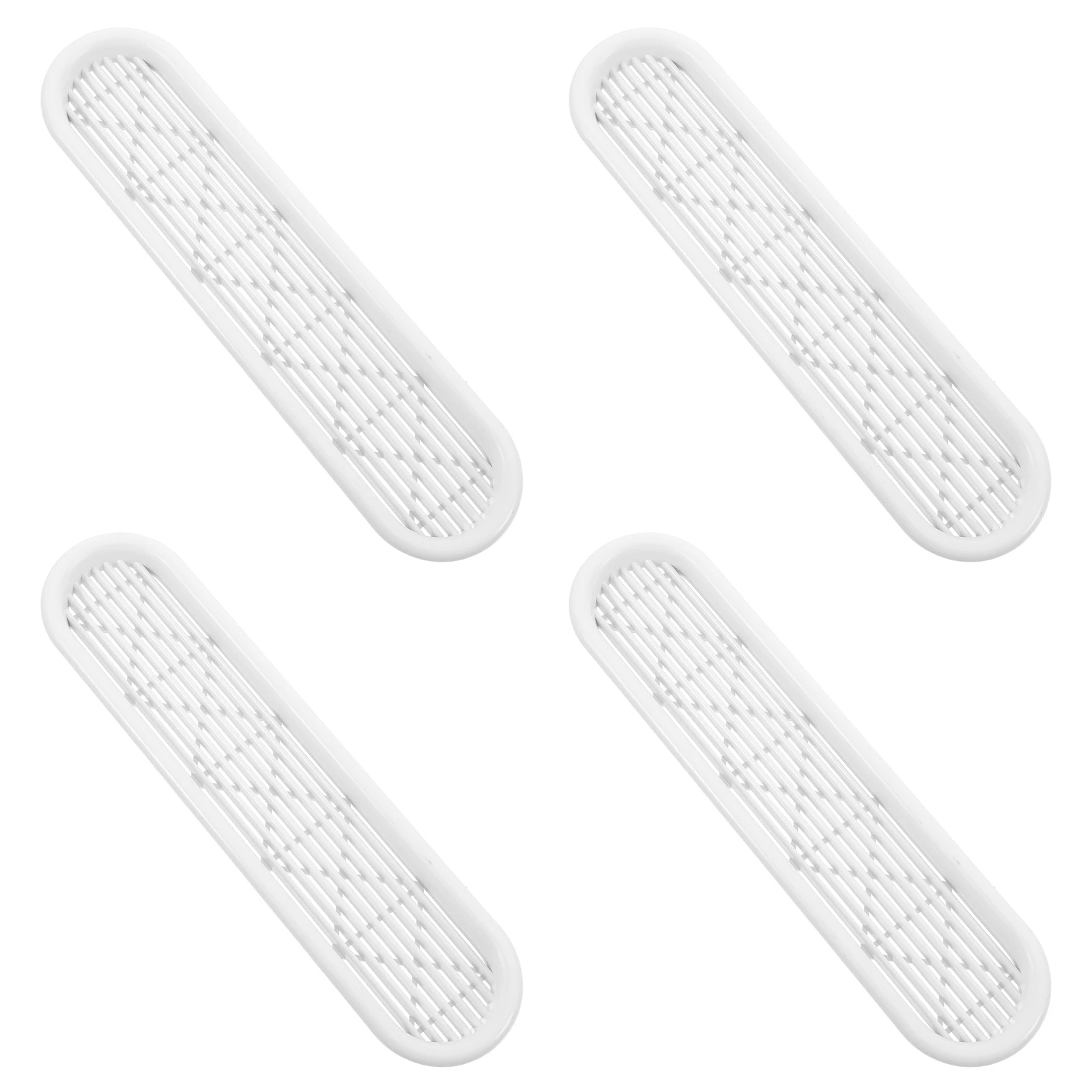 

4pcs Closet Ventilation Grille Cover Modern Simple Air Vent Panel Promotes Air Circulation Durable Plastic For Wardrobe Shoe