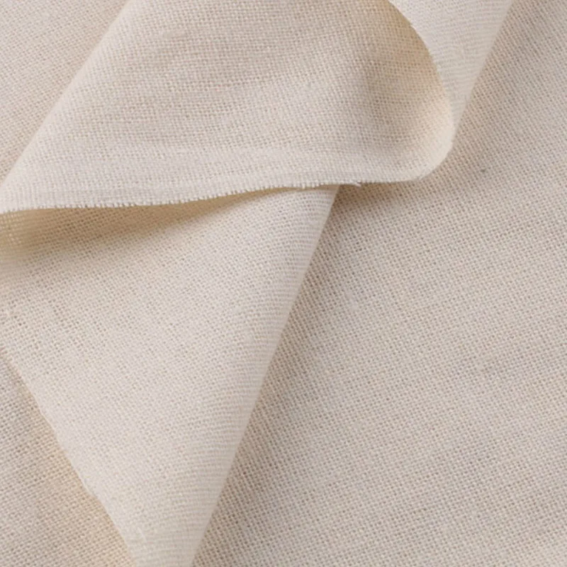 150x50cm Linen Cotton Fabric Organic Material Pure Natural Flax Cambric Eco DIY Clothes Patchwork Fabric