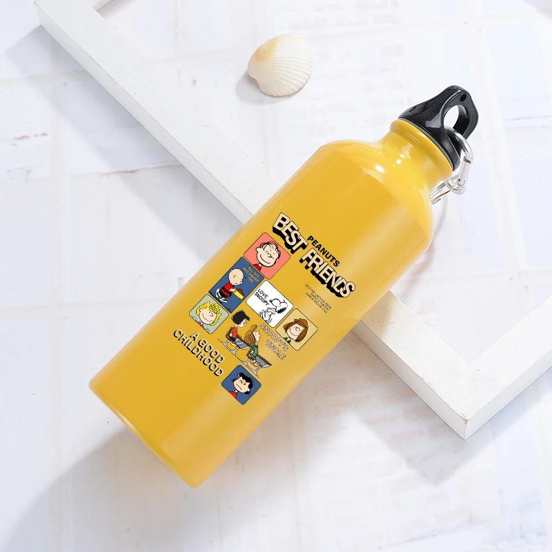 500ML Snoopys Water Cup Girl Boy Cartoon Leak Proof Water Bottle Adult Fashion Aluminum Large Capacity Sports Bottles Gym Jugs view 2