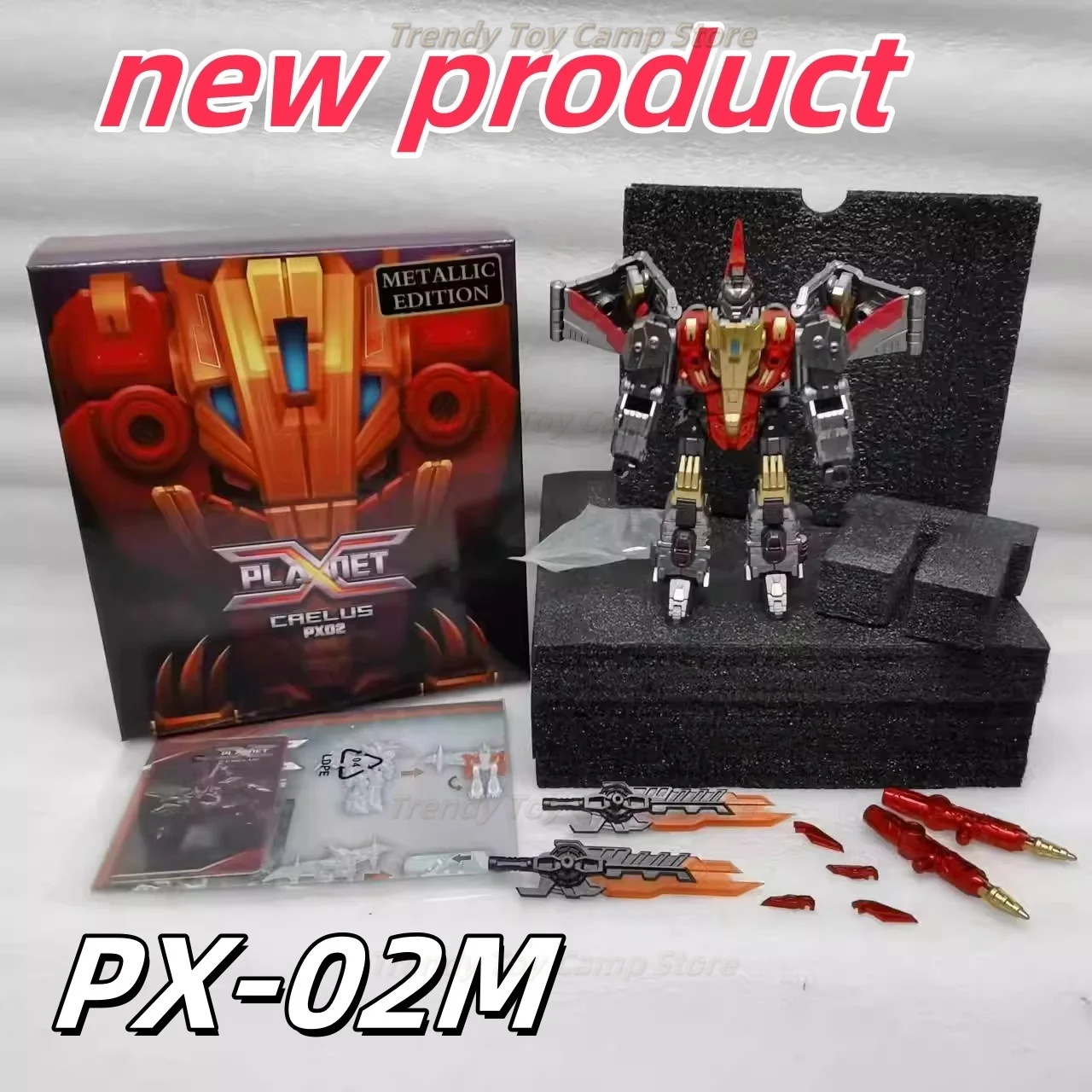 لعبة التحول الجديدة من Planet X Toys PX-02MAction في المخزون مع مجموعة ألعاب الصندوق