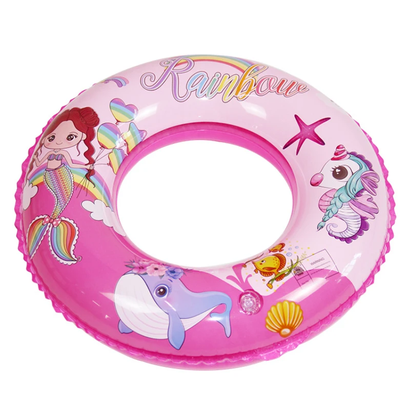 Cute Swimming Ring Funny Beach Swim Tube Summer Fun Pool Float  Baby Swimming Float Inflatable Pool Toys Girl Beach Circle