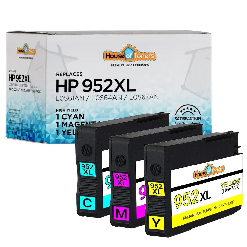 Encre de remplacement 3pk pour imprimante HP 952XL, pour Officejet Pro 8717 8718 8720 8724 8725 8726