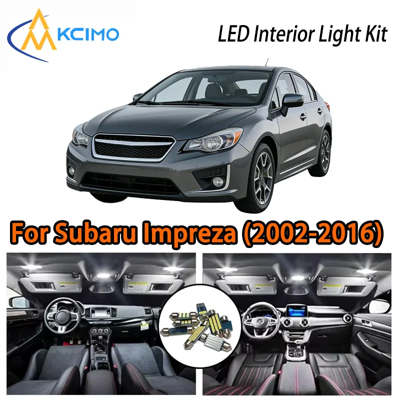 

KCIMO For Subaru Impreza (2002-2016) Premium LED Interior Kit - 2 Colors , Quick Installation, Long-Lasting