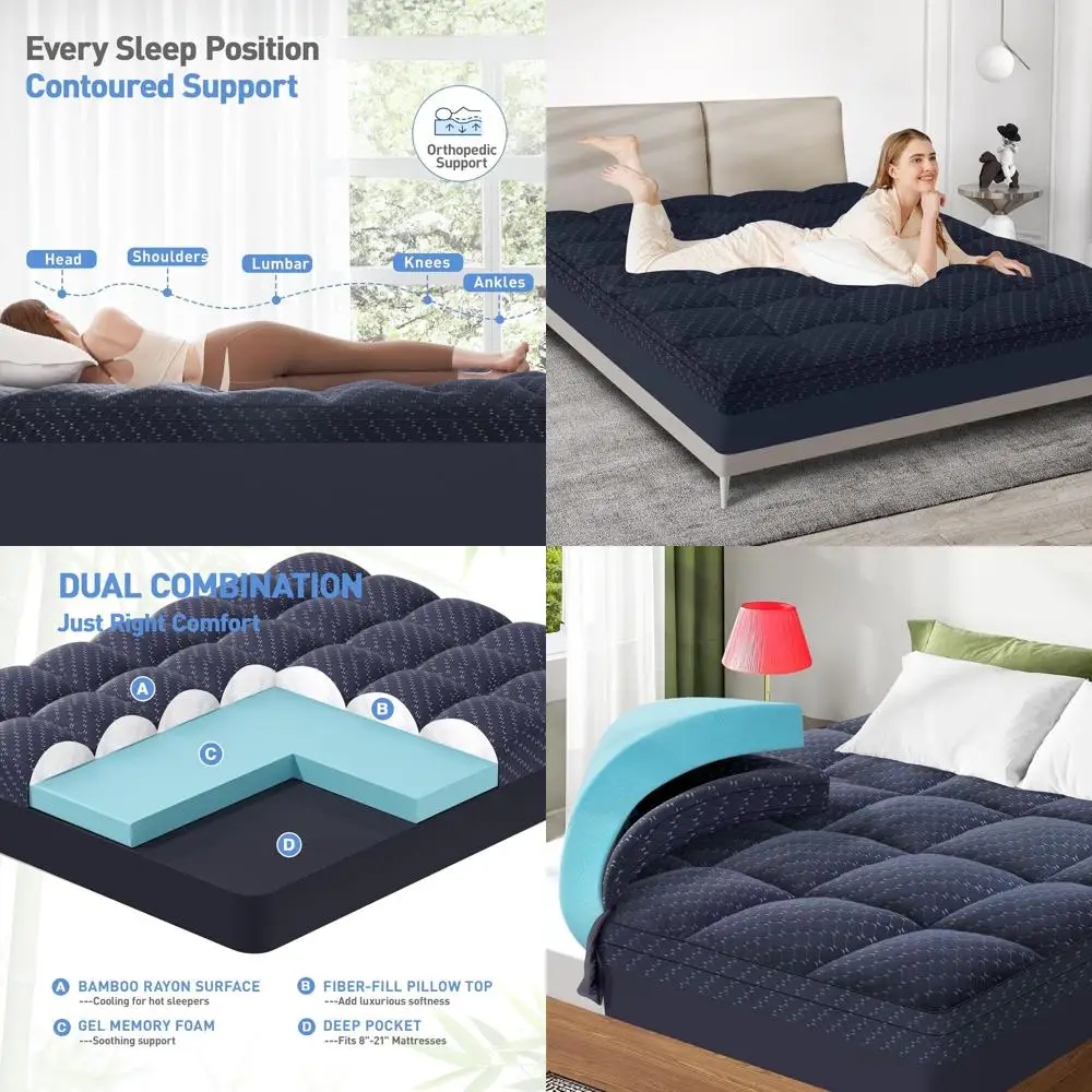 3 Twin Xl Gel Memor… - image