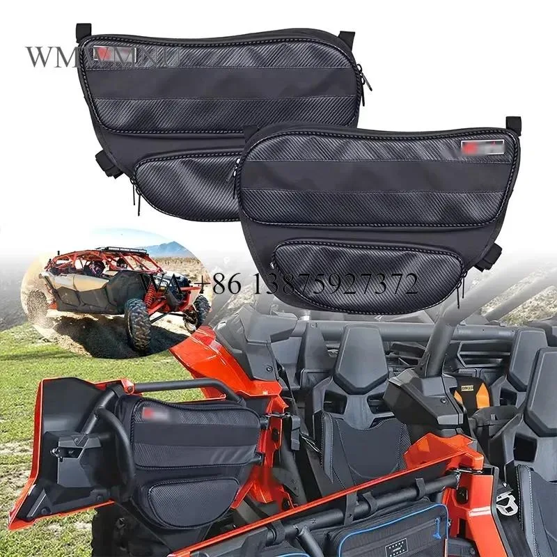 Wmwmnu Waterproof Rear Door Bags for 2017-2021 Can Am Maverick X3 Max Turbo R Passenger and Driver Side Storage Accessories