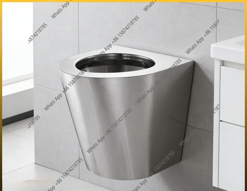 

304 stainless steel flush toilet, household bathroom toilet toilet, small apartment toilet deodorant toilet