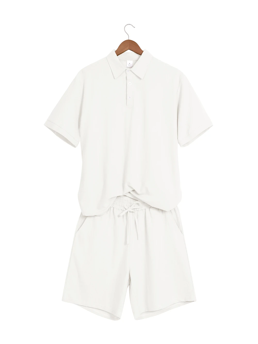 ผู้ชายใหม่ฤดูร้อนสบายๆกีฬา 2 ชิ้นชุดแฟชั่นผ้าฝ้ายลินินเสื้อแขนสั้นและกางเกงขาสั้นผู้ชายหลวมเสื้อกีฬาชุด