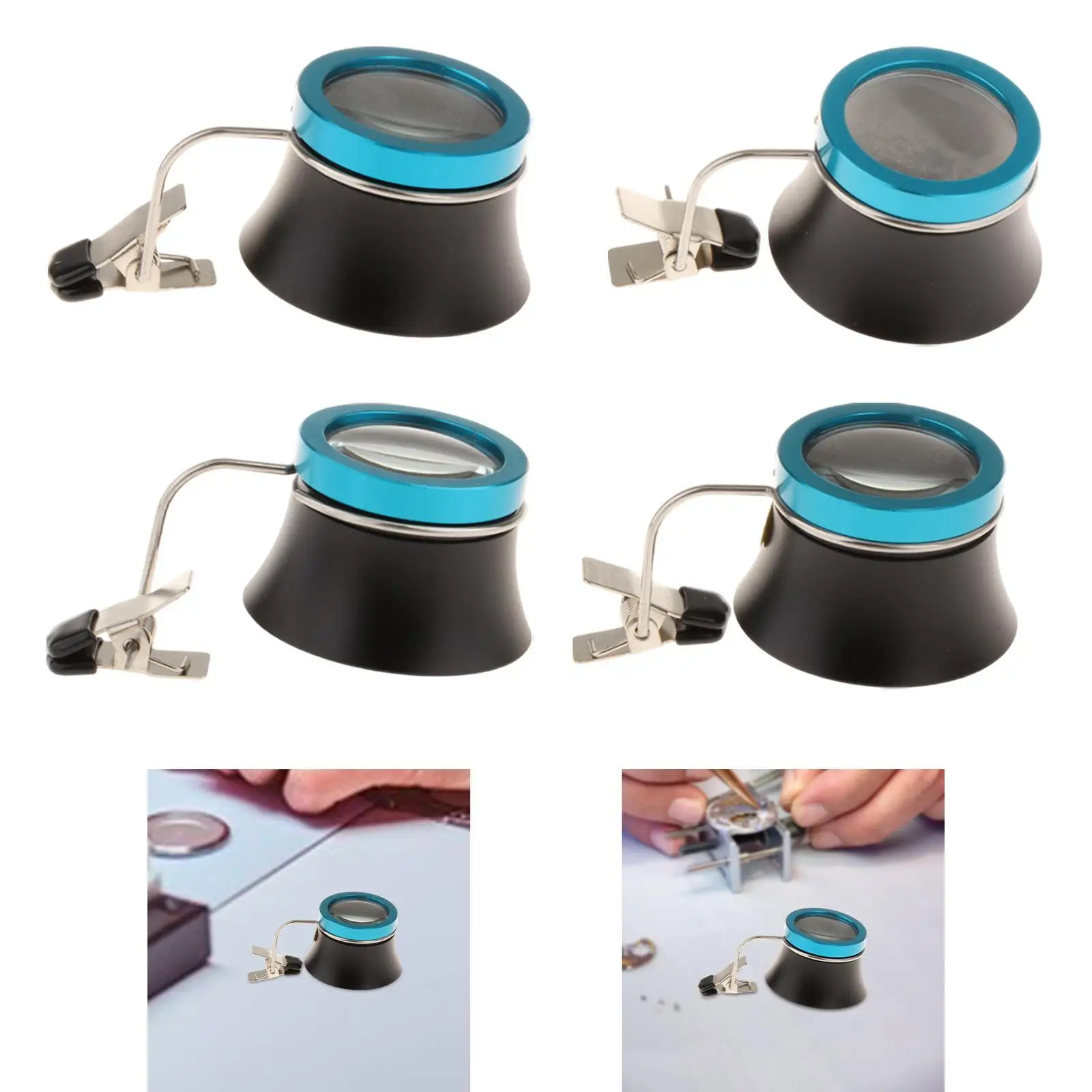 Portable Loupe Glasses for Watchmakers And Jewelers with Clip for Detailed Work