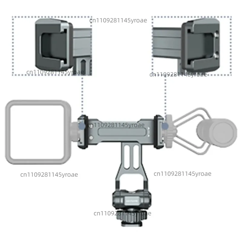 Aluminum 360° Adjustable Quick‑Release Handset Clamp Bracket Multi‑Device Peripheral Component