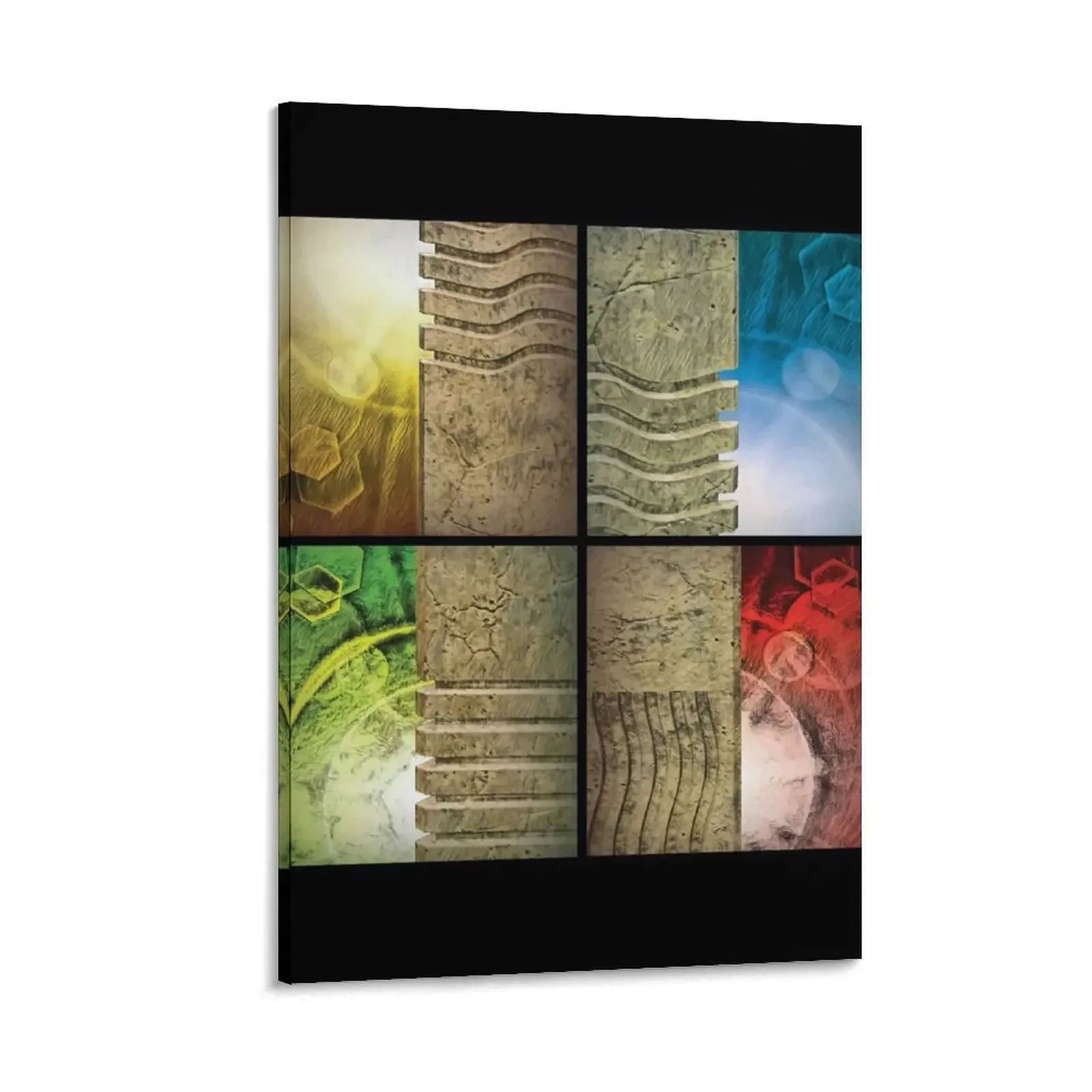 

The Stones I Earth Air Fire Water Canvas Painting decorative pictures for living room modern home decoration room decoration