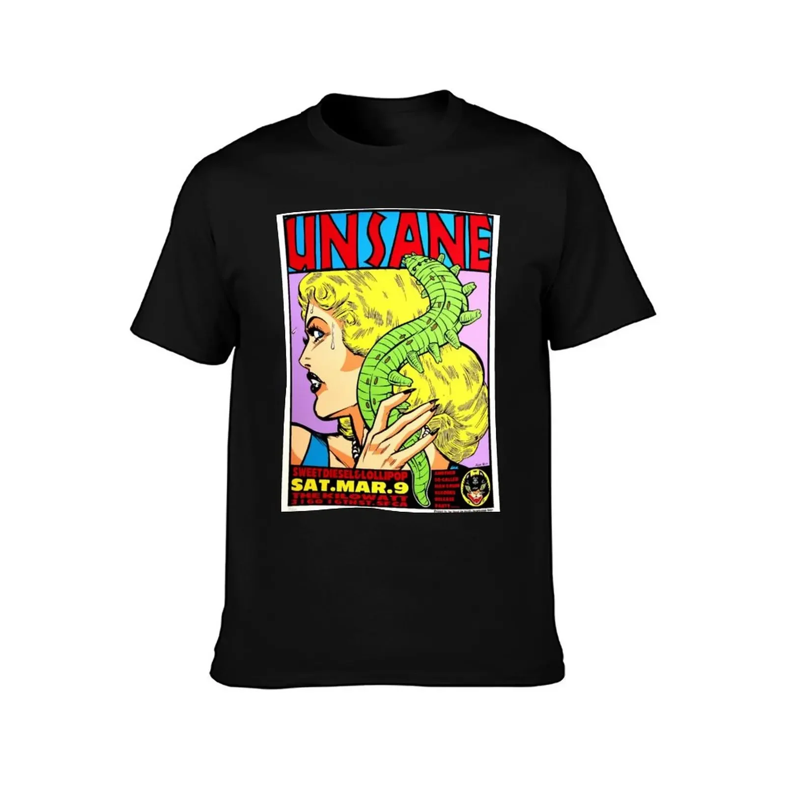 Unsane Flyer T-Shirt hippie clothes plain anime figures clothes for men