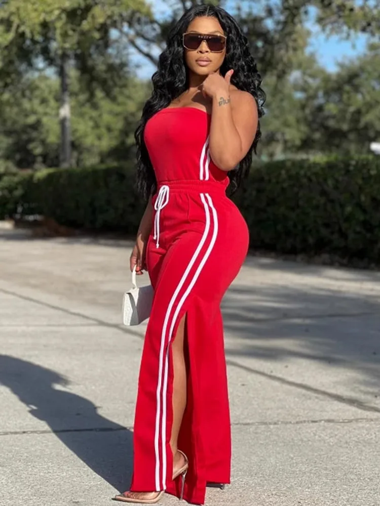 Set da donna da 2 pezzi 2025 Estate Autunno Splicing Pullover Suit Top e pantaloni Abiti Set da due pezzi Tuta abbinata