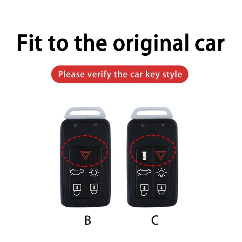 Car Remote Key Case Cover Shell Car Accessories For Volvo S60 S80 V60 XC60 XC70 S60L S80L V40 XC90 Holder Protector Fob Keychain