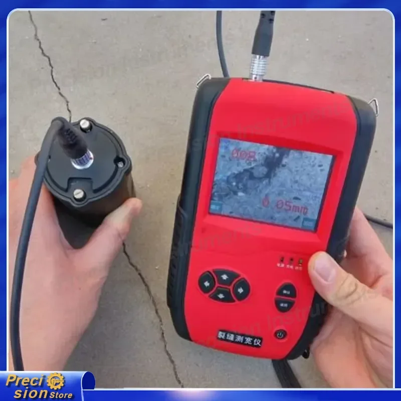 For Digital Crack Width Gauge Meter Automotive Tire Tread Depth Measurement Tool Portable High Precision Non Destructive