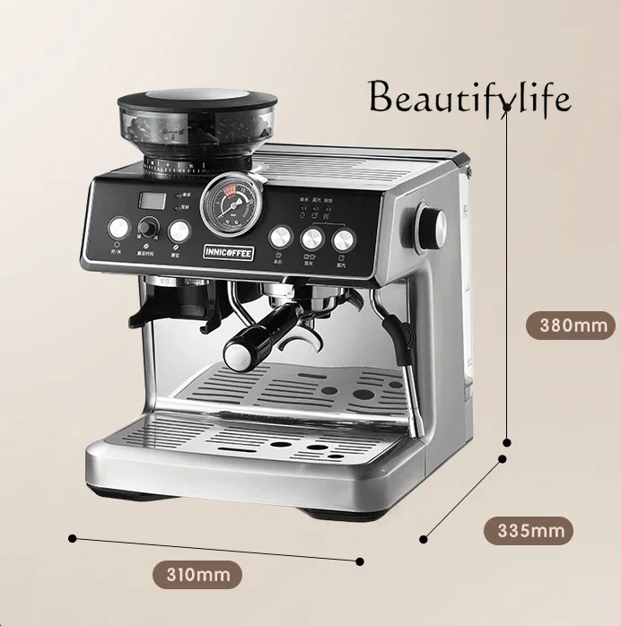 

Home and business dual-purpose small semi-automatic with grinding integrated American coffee machine