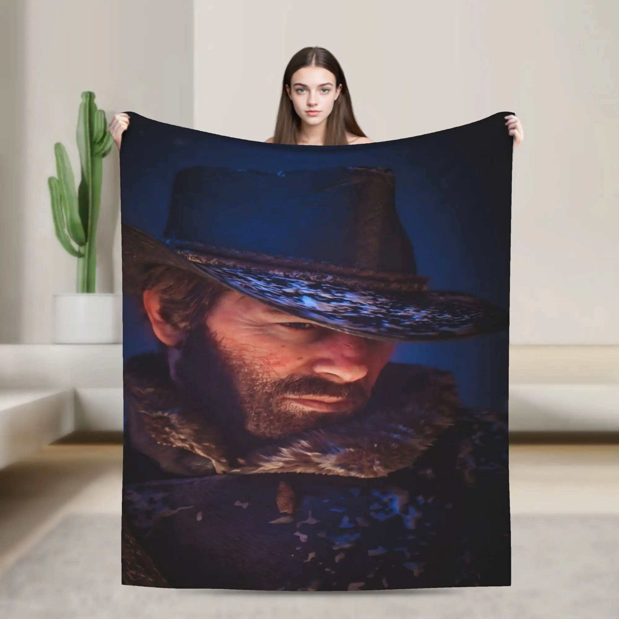 Arthurs Morgans Blankets Coral Fleece Plush  Relax Super Soft Throw Blankets for Home Quilt
