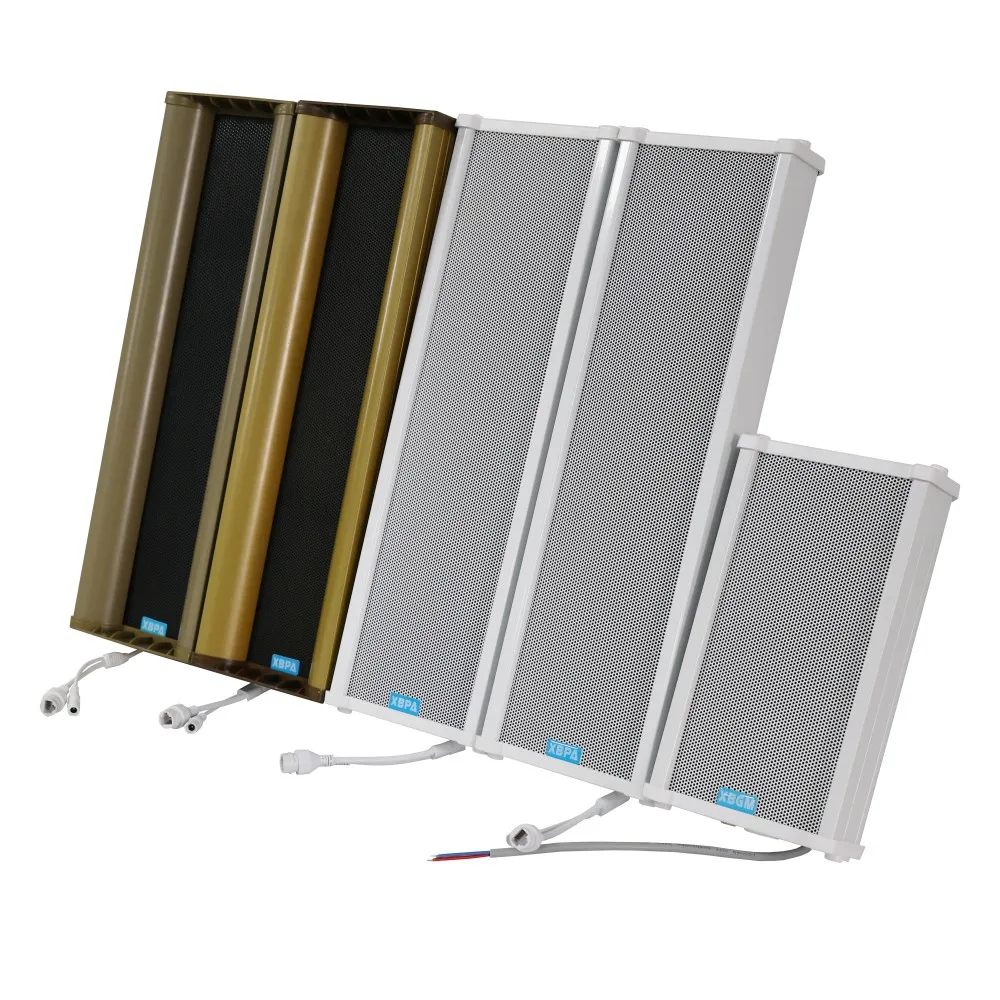 Outdoor IP Column Speakers with RGB LED Lighting 20 to 120W Rated Power for Computers and Mobile Phones