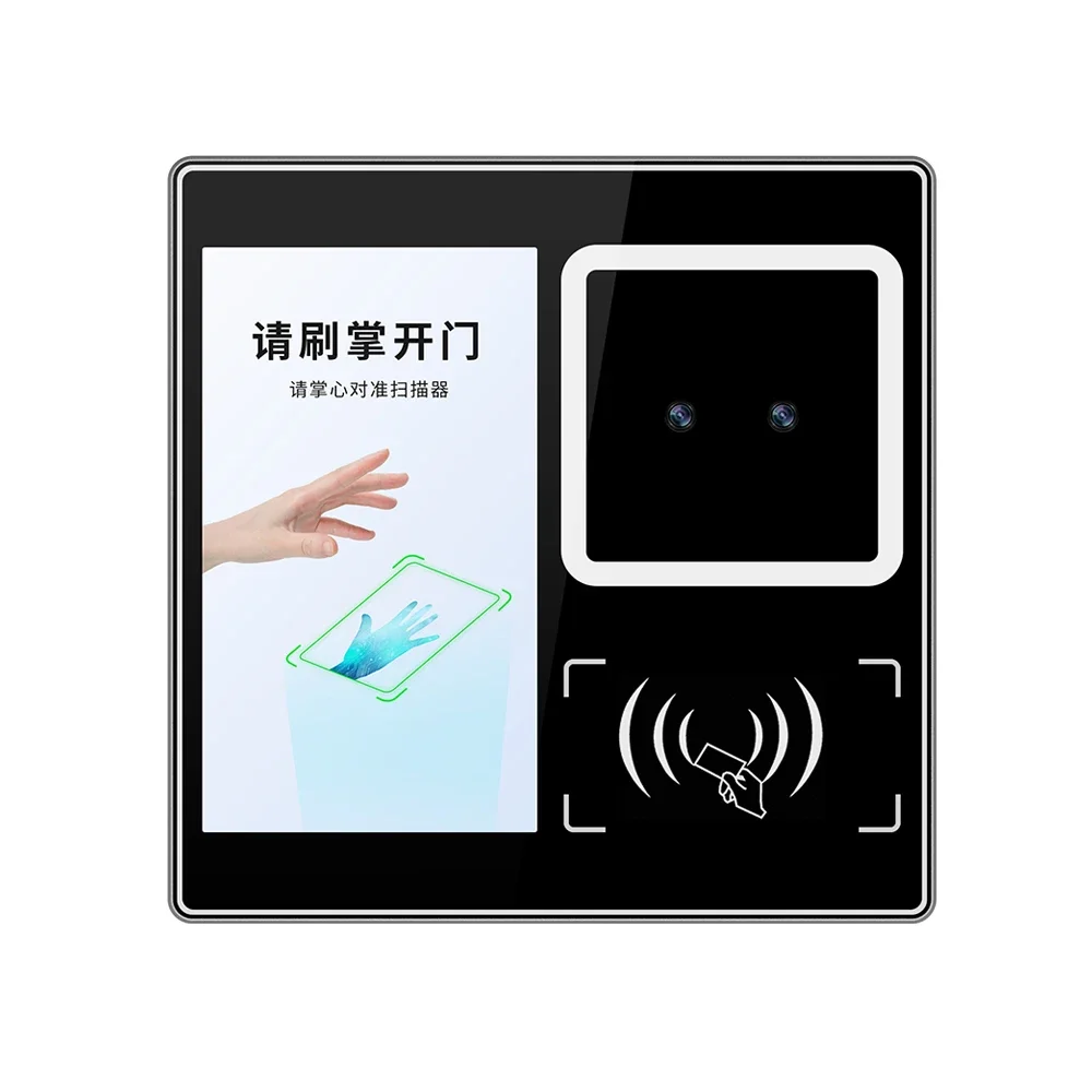 

Palmprint vein smart lock 3d facial recognition card access control system all-in-one machine, brush palm attendance clock in