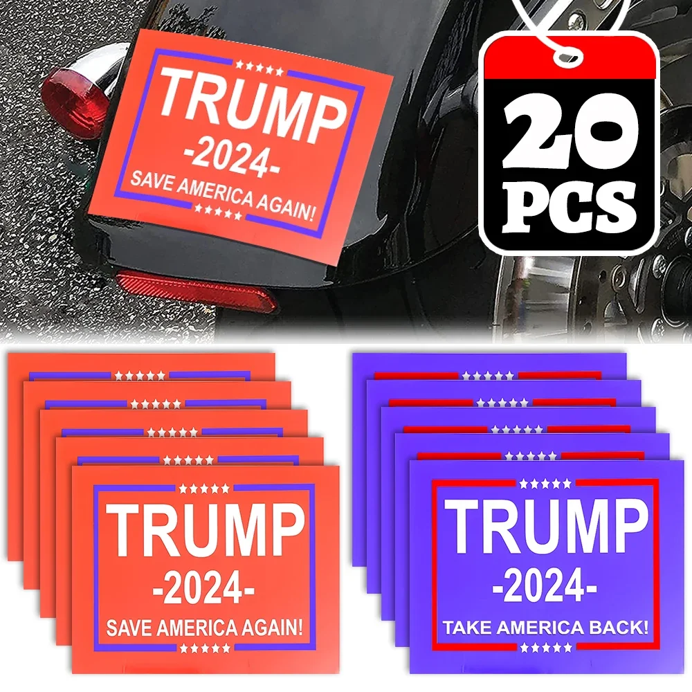 Trump Supports Car Stickers Auto Motorcycles TRUMP 2024 TAKE America BACK Decor Decal US MAGA General Election Label Stickers