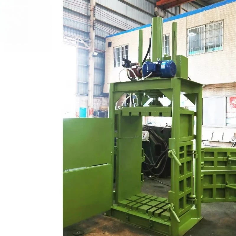 Industrial Vertical Hydraulic Baler 40 Ton for Cardboard Plastic Scrap Metal Can Waste Compactor Unit