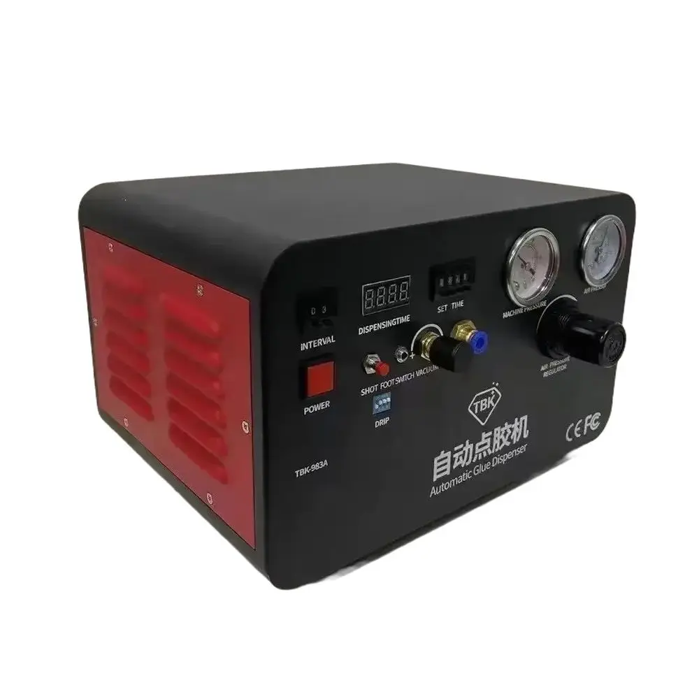 

TBK-983A automatic glue dispenser, built-in air pressure controller, built-in pump for mobile phone maintenance glue dispenser