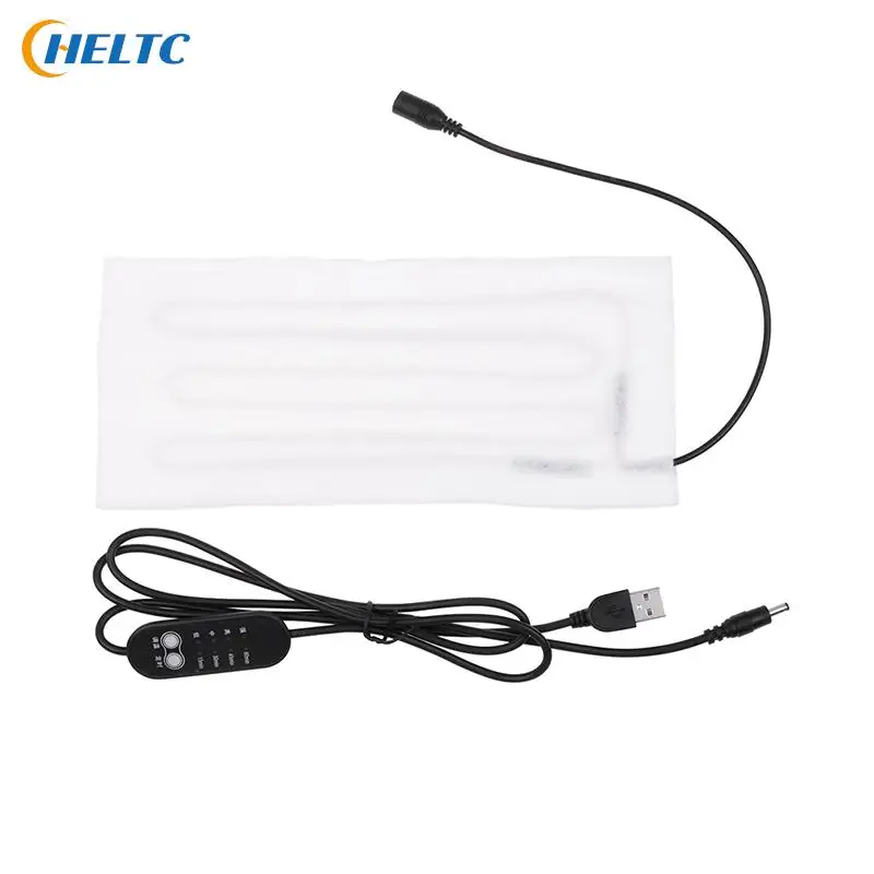 USB Heating Mat 5V Electric Heating Element Film Heater Pad  Warming Feet Heating Vest CoatCervical Pillow Switch Heating Sheet