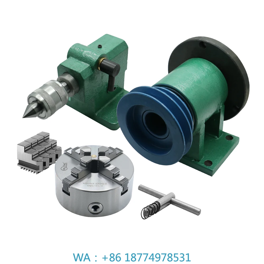 

мм Отверстие для фрезерной головки 16 мм Высота центра 100 мм Для ЧПУ Диаметр 80 100 мм Трехчетырехкулачковый патрон Высота центра 100