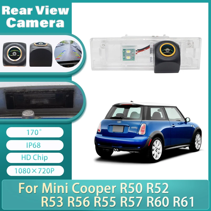 

170 ° Автомобильная резервная камера заднего вида Full HD CCD Высококачественная камера RCA для Mini Cooper R50 R52 R53 R56 R55 R57 R60 R61