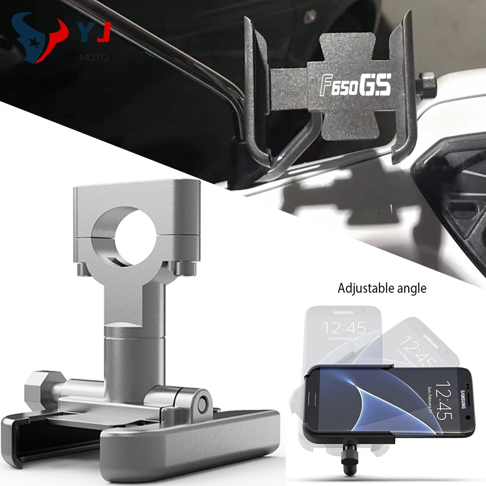 FOR BMW F650GS Single/Dakar F650 F 650 GS Dakar 2000-2012 Motorcycle Accessories Handlebar Mobile Phone Holder GPS Stand Bracket