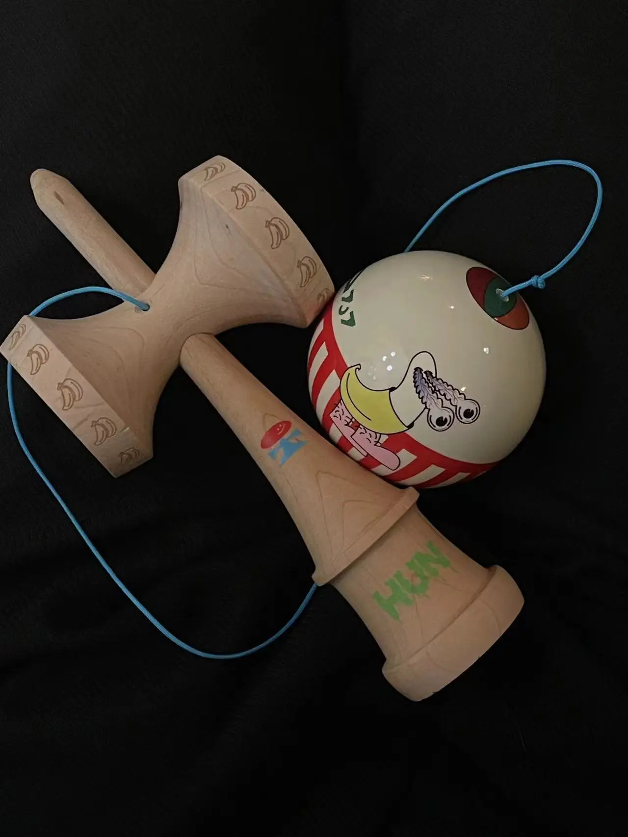 هون X الحلوى الصلبة K2 نوع السيف Kendama الزان لاصق الطلاء الرياضة في الهواء الطلق كرة لياقة بدنية تخفيض الضغط HunKendama هدية مفصلة #5