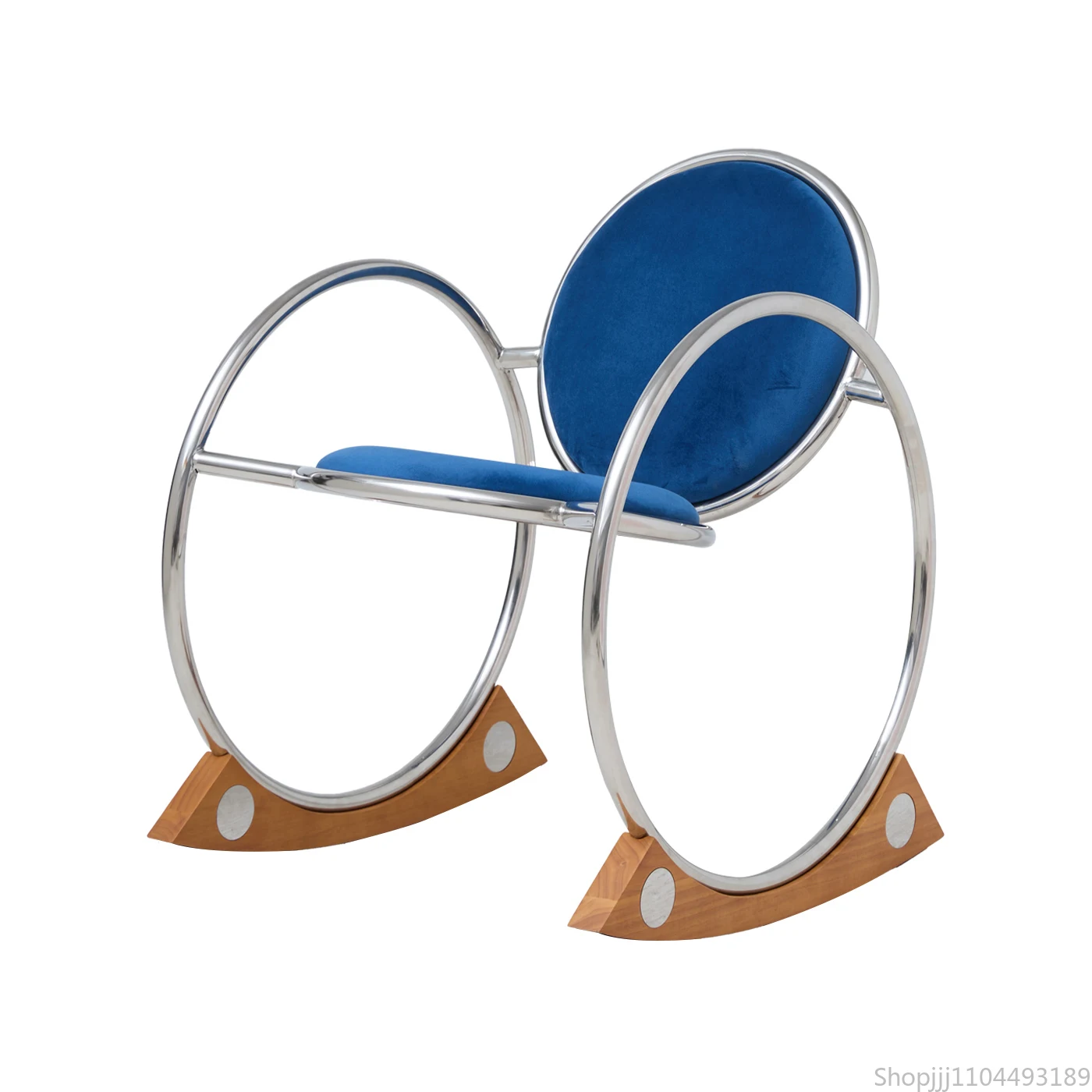 كرسي هزاز من باوهاوس، كرسي هزاز للفناء وغرفة المعيشة، موفر للمساحة، أريكة فردية، أثاث متعدد الوظائف #4