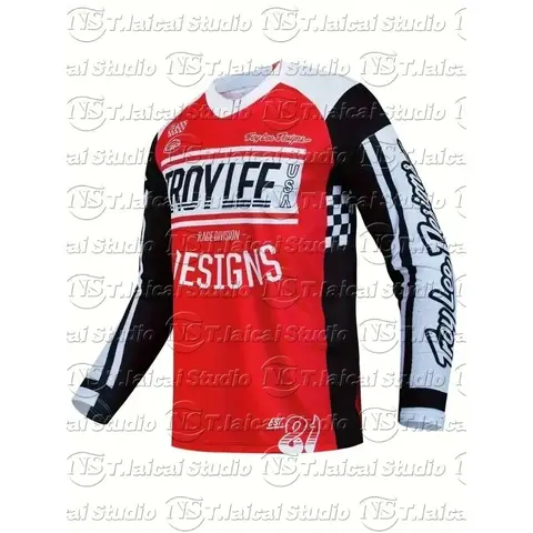 2025 TLD Men's Summer Mountain Bike Long Sleeve MTB Riding Clothing Breathable Speed Dry Off-Road Motorcycle Gear