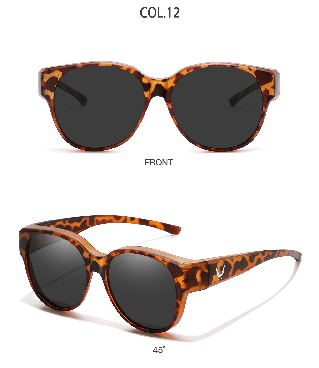 Modische Überbrille für Kurzsichtige mit Mehrfachrahmen UV-Schutz für Outdoor-Sportarten wie Wandern, Angeln und Radfahren – Detail 16