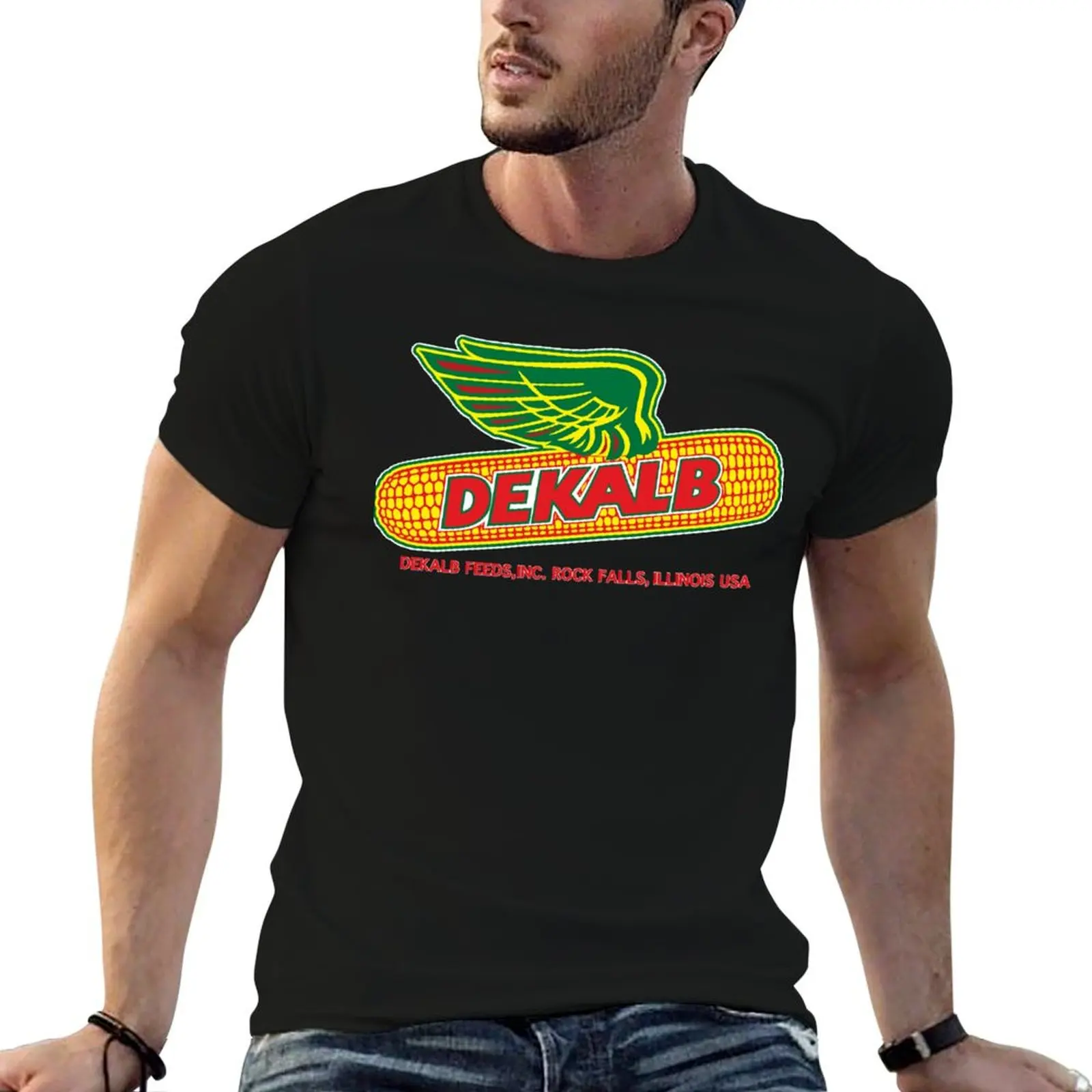 DEKALB 2 Classic T-Shirt g man t shirts for men cotton t shirt pack cotton tshirt 100% T-shirt
