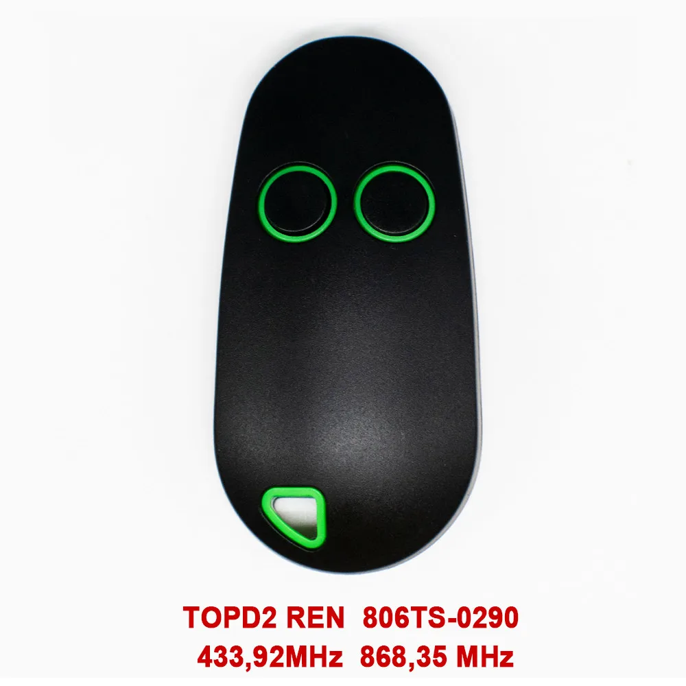 ПУЛЬТ ДУ TOP D4REN 806TS-0290 D2REN для гаражных ворот 433,92 - 868,35 МГц Контроллер открывателя гаражных ворот ручной передатчик