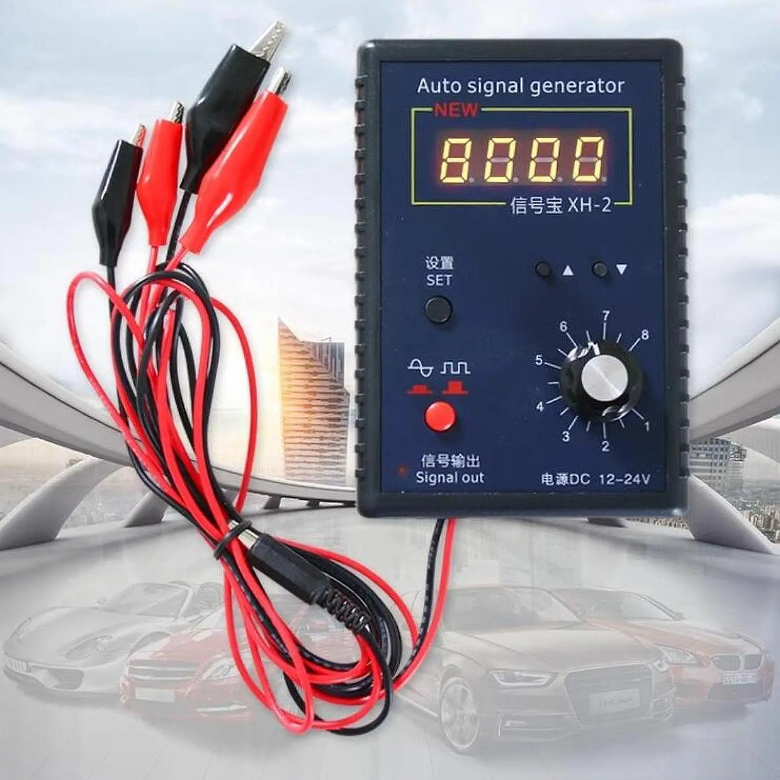 

Многофункциональный генератор сигналов для автомобилей XH-2, калибратор 2-8000 Гц, профессиональный портативный тестер автомобильных сигналов, датчик Холла для авто