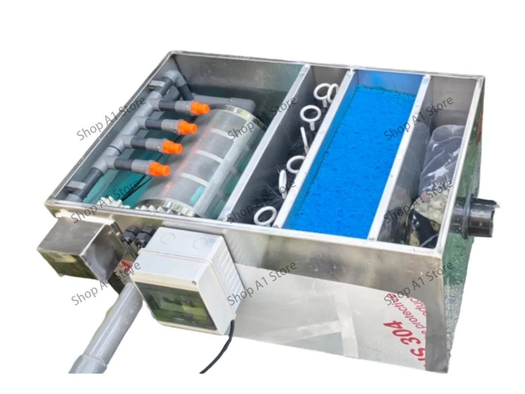Automatic Koi Pond Filter System Outdoor Fish Pond Circulation Filter with Self-Cleaning & Sewage Discharge