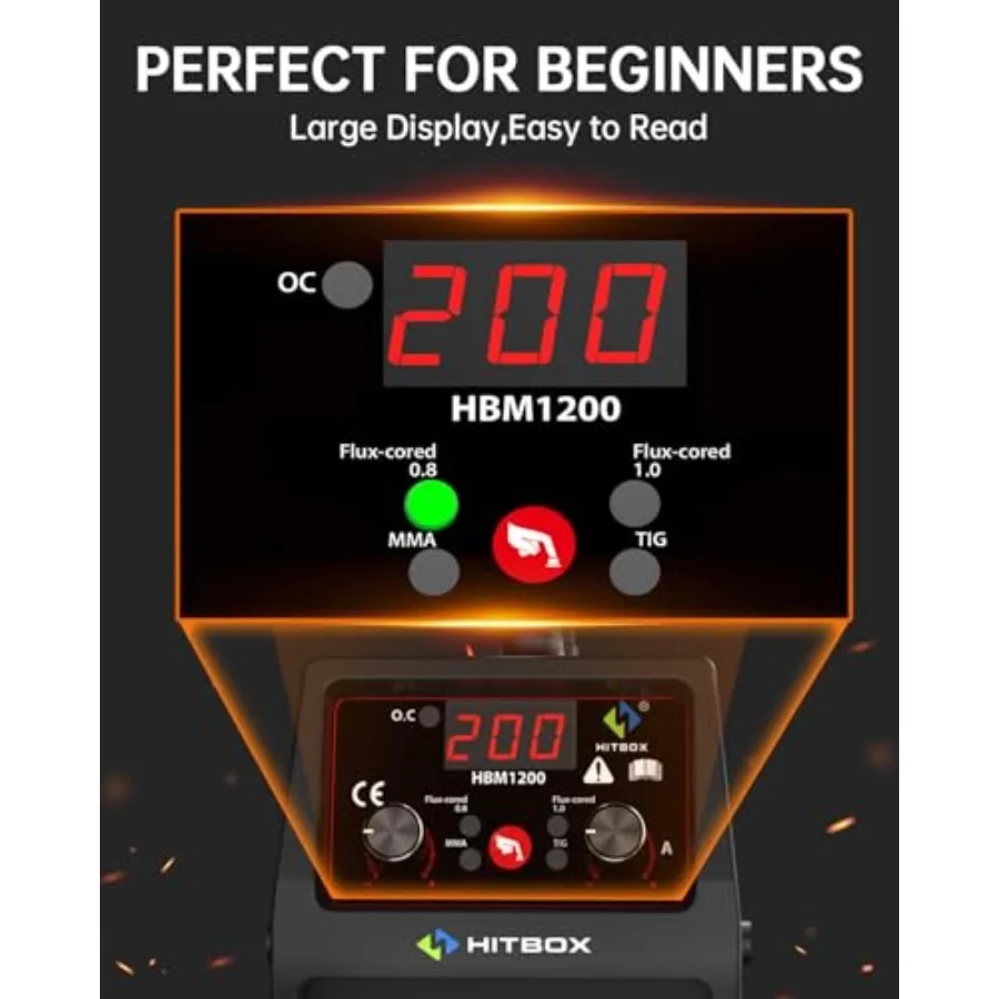 140A MIG Welder Gasless 110V/220V Dual Voltage Flux Core Welder Flux MIG/Lift TIG/Stick 3 In 1 Synergy MIG Welding Machi