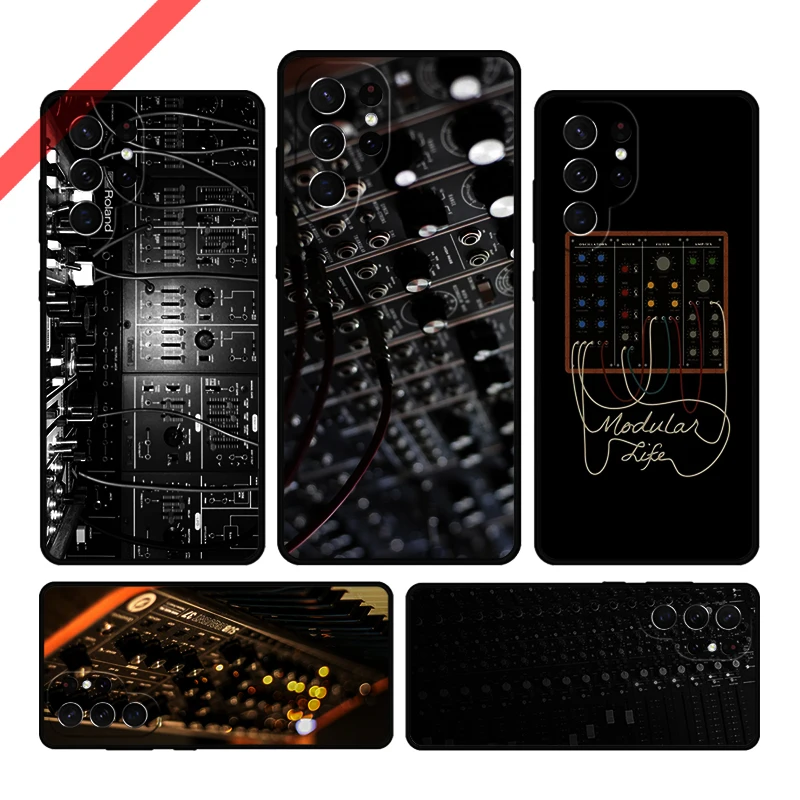 Vintage Synth Synthesizer Phone Case For Samsung Galaxy S20 FE S21 S10 S23 Plus S24 S22 Ultra Coque Note20 Note10 S9 S8 Cover